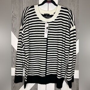 B13.04 NWT Tribal Breton Stripe Crew Sweater (Plus Size) 1X • $98 MSRP